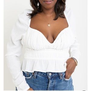 Free People Chloe Top - White
